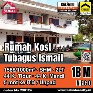 RUMAH KOST JL TUBAGUS ISMAIL SAYAP JL DAGO PUSAT KOTA