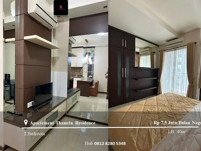 Sewa Apartement Thamrin Residence High Floor 1BR Furnished West View