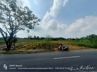 Tanah 770 m² di Jeding Sanan Kulon dekat Kota Blitar