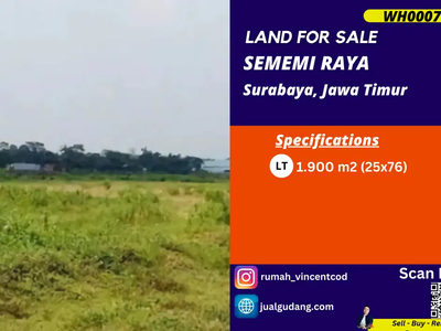 Tanah Dijual Murah 1.900m2 di Sememi Raya Surabaya - Pro EdGe