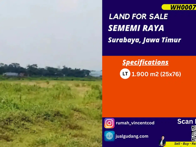 Tanah Dijual di Sememi Raya dekat dari Pelabuhan Tanjung Perak