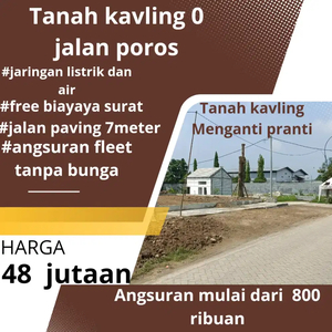 Tanah kavling pranti indah village 0 jalan poros