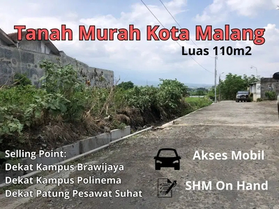 Tanah Murah Dekat Area Suhat Siap Bangun, Kota Malang LM17