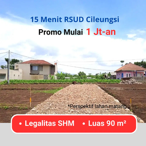 Tanah SHM Murah Dekat RSUD Cileungsi. Promo Mulai 126 Jt-an