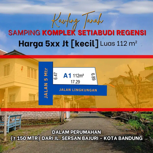 Dekat Terminal Ledeng, Tanah 5 Juta/m² SHM 112m²