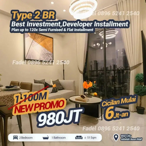 Dijual Apartemen Sky House BSD 2 Kamar Tidur (2BR) & Semi Furnish