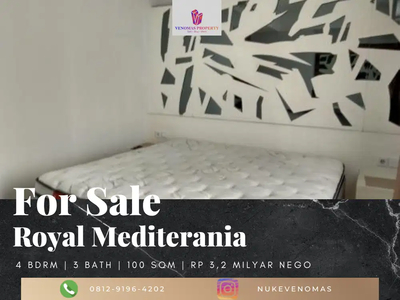 Dijual Apartement Royal Mediterania Garden 3BR Full Furnished