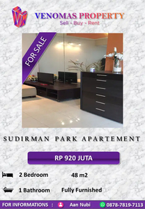 Dijual Apartement Sudirman Park 2BR Full Furnished Lantai Rendah