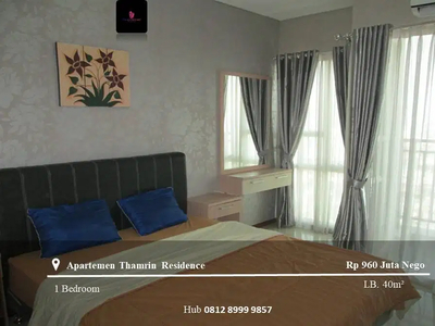 Dijual Apartement Thamrin Residence High Floor 1BR Full Furnished