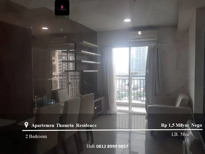 Dijual Apartement Thamrin Residence Middle Floor 2 BR Full Furnished