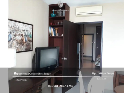 Dijual Apartment Cosmo Jakarta Residence 1BR Furnished