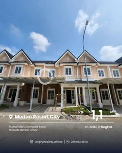 Dijual Cepat Rumah Baru Komplek Merci Medan Resort City Siap Huni