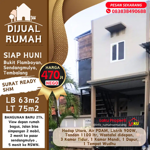 Dijual Rumah di Bukit Flamboyan Sendangmulyo, Tembalang Kota Semarang
