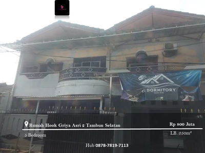 DIJUAL Rumah Hook Di Griya Asri 2 Tambun Selatan Full Bangunan