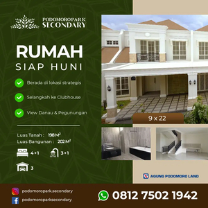 Dijual Rumah Mewah di Klaster Premium Podomoro Park Bandung