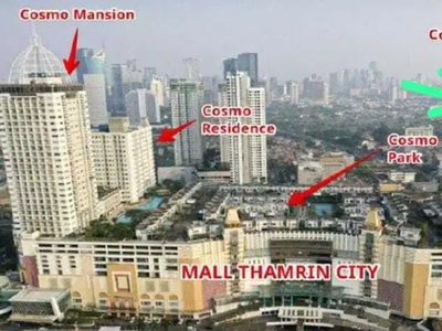 Disewakan Apartemen 1 BR Cosmo Terrace - Thamrin City Jakarta