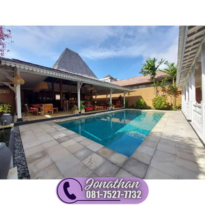 For sale leasehold 3 bedrooms joglo Style beachside sanur - VSFN