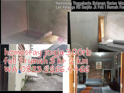 Homestay Yogyakarta Bulanan Harian Wisda 2KT Las Kelarga RS Sarjito Jl