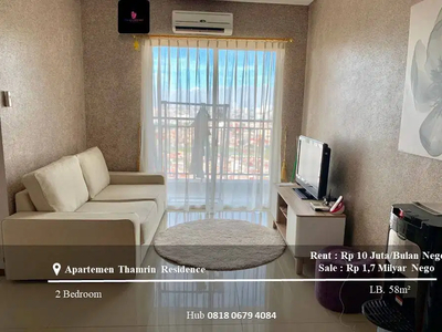 Jual/Sewa Apartement Thamrin Residence High Floor 2BR Full Furnished