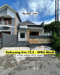 Modern Minimalis Kaliurang Km.12,5 Dekat SPBU Mindi, PPPG Kesenian