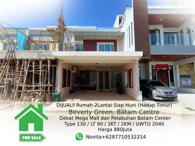 Rumah 2Lantai Siap Huni - Beverly Green, Batam Centre