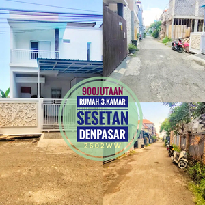 Rumah 3 kamar Sesetan Pedungan Denpasar Selatan Bali