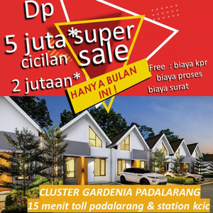 RUMAH BARU DP 5JT CICILAN 2JTAN DI CLUSTER GARDENIA DEKAT IKEA