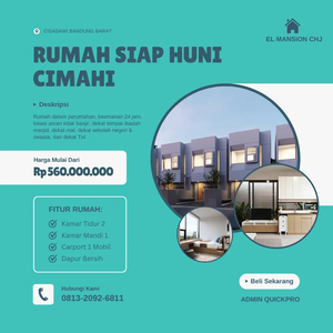 Rumah Minimalis Modern 2 Lantai murah di Cisasawi Bandung Barat