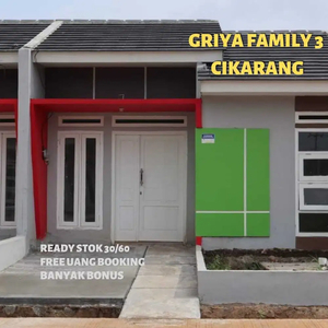 Rumah Subsidi Murah di Cikarang Griya Family 3 Cikarang Type 30/60