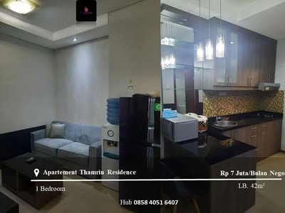 Sewa Apartemen Thamrin Residence High Floor 1BR Full Furnished Tower B