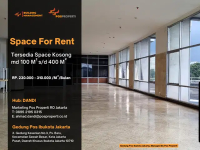 Space For Rent Gedung Pos Ibukota Jakarta