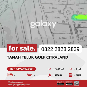 Tanah Di Teluk Golf Citraland Surabaya Barat