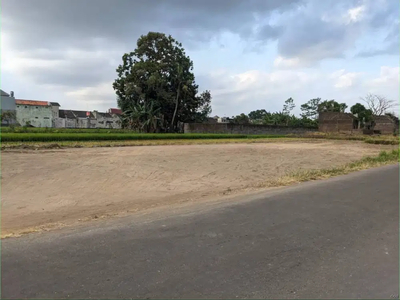 Tanah Kalasan Siap AJB Bagus Banget Tepi Jalan Area Bandara Yogyakarta