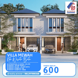 Villa Premium 3 Lantai dengan View Memukau, di Batu