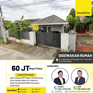 Di Sewakan Rumah di Jl. Sukabangun II Sukajaya