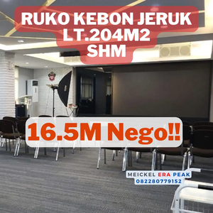 DIJUAL Ruko Kebon Jeruk Business Park, lt.204m2, SHM, Full Furnish
