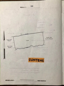 DIJUAL TANAH 4170 m2 SHM Gunteng Regency Cianjur Cocok Perumahan