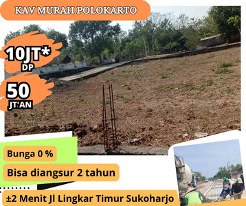 Djual tanah kapling Murah polokarto sukoharjo , 103 meteran