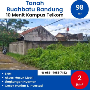 Jual Tanah Bandung Buahbatu 10 Menit Kampus Telkom SHM