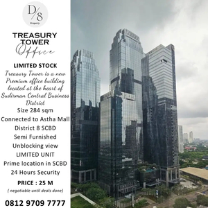 Jual TREASURY Office ,25 M ,Fast Sale, Limited ,Only for serious buyer