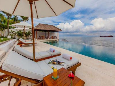 Sewa Harian Villa Pantai, 4 Kamar Tidur di Candidasa Bali - BVI13531