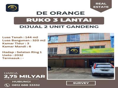Dijual/disewakan 2 unit Ruko Gandeng De Orange Botania