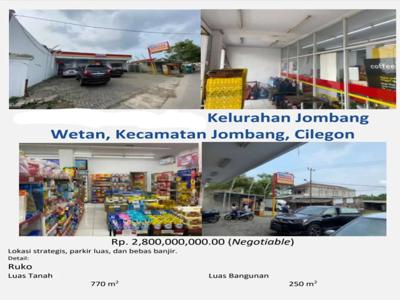 Dijual Ruko Usaha Jombang Wetan Cilegon Strategis