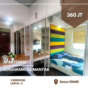 2 BR Corner • Lantai 5 Apt Gunawangsa Manyar Tengah Kota Surabaya