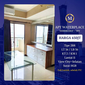 Apartemen Waterplace Full Furnish 2 BR Siap Huni dkt Orchard Tanglin