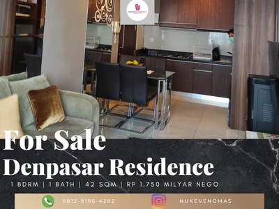 Dijual Apartement Denpasar Residence 1BR Furnished Mid Floor