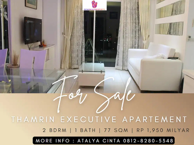 Dijual Apartement Thamrin Executive Low Floor 2BF Full Furnished