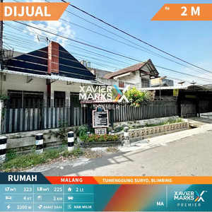 Dijual Rumah Akses Mudah Dekat Stasiun di Tumenggung Suryo Malang