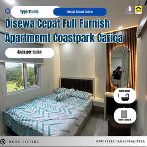 Disewakan Apartment full furnish coastpark batam center