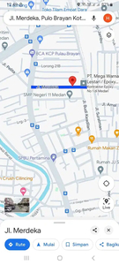 Ruko Jl Merdeka/Jemadi Yos Sudarso Pulobrayan SHM Kosong 3.5Lt dijual